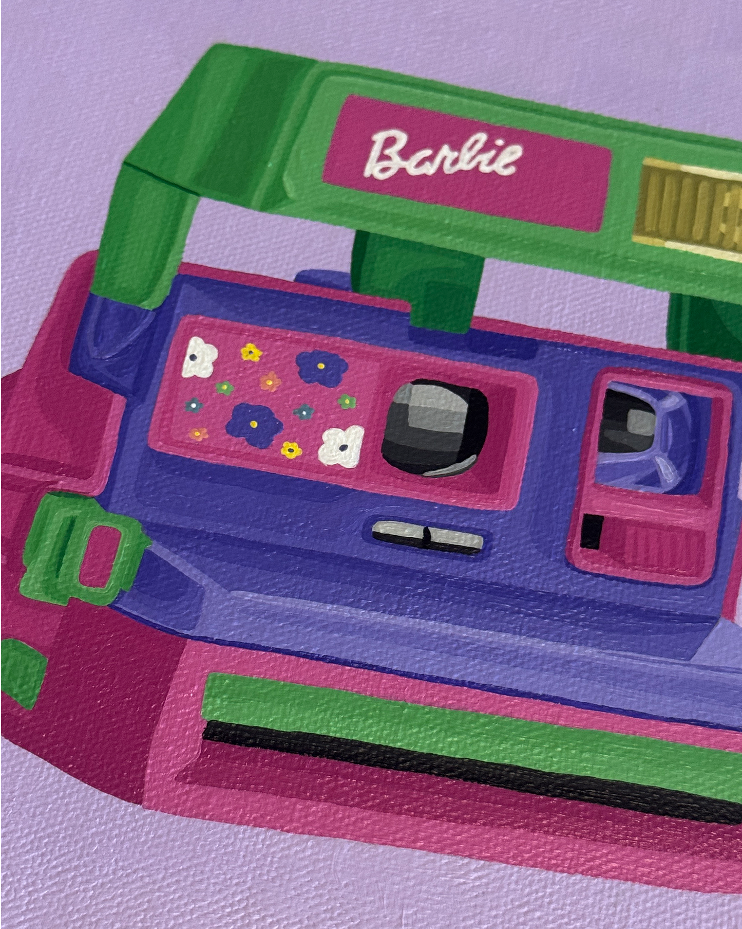 In a Barbie World - Art Show Painting