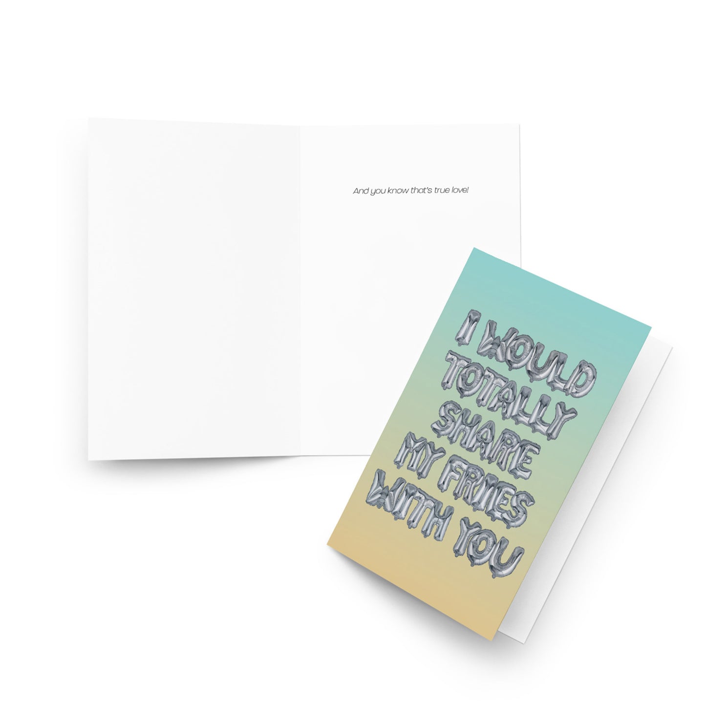 Art Show Greeting Card - Fries