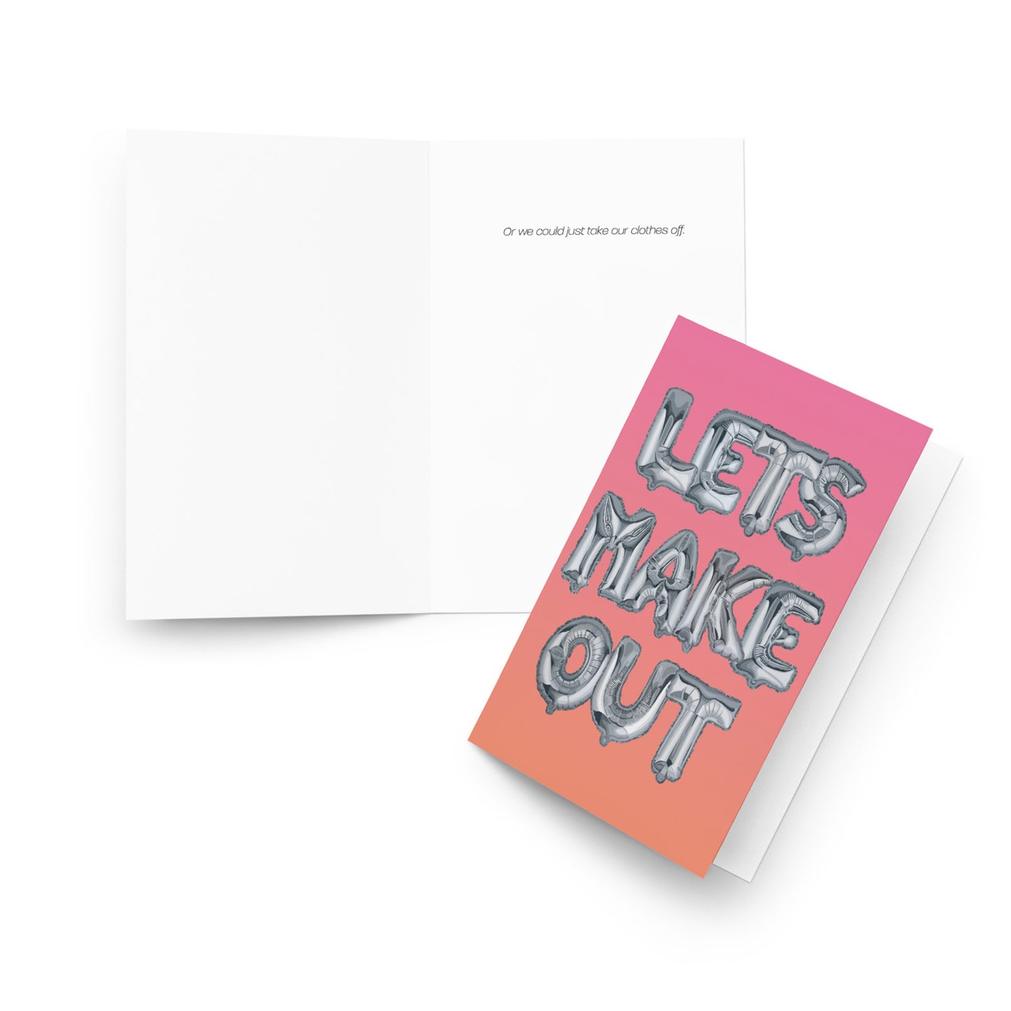 Art Show Greeting Card - Let's Make Out