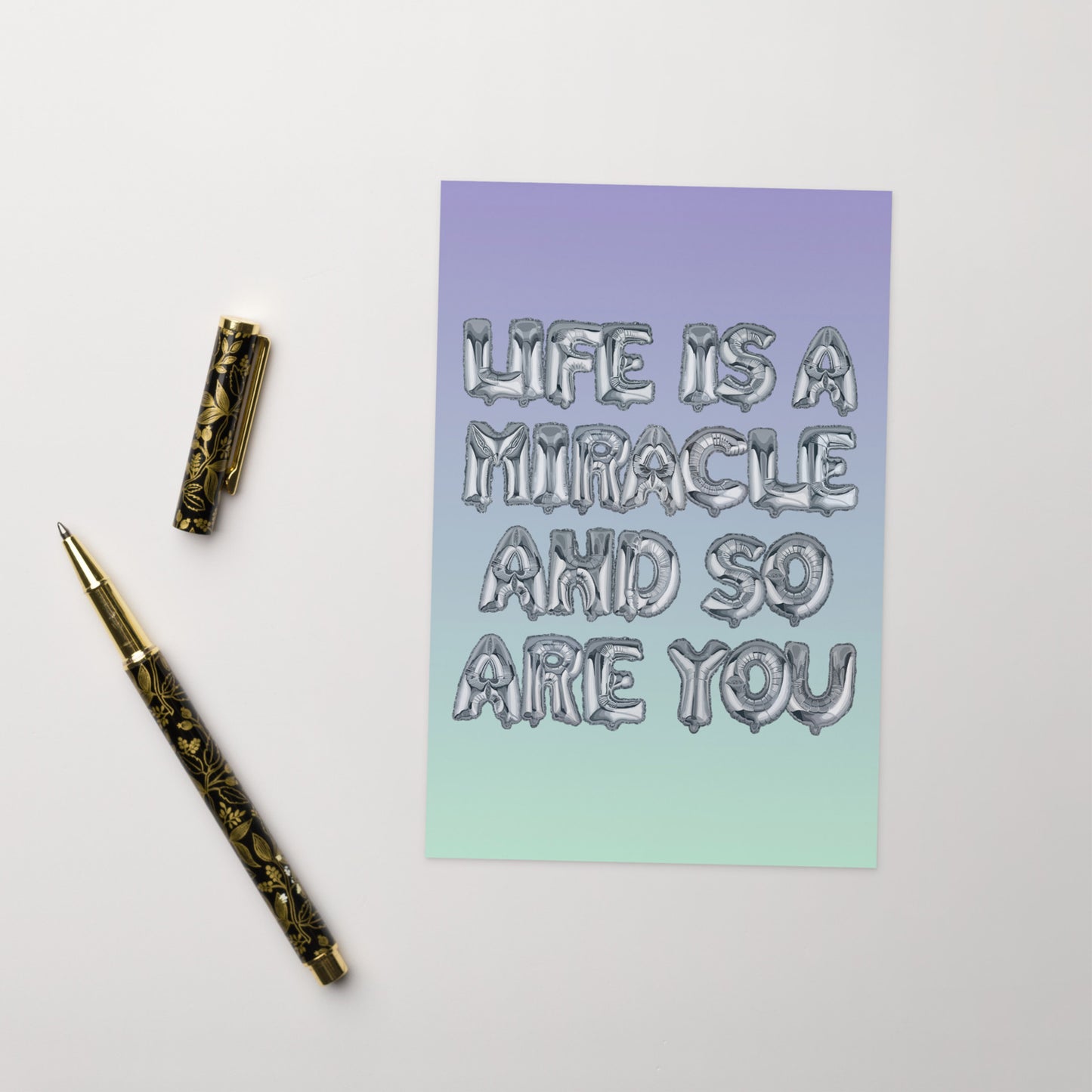 Life Is A Miracle And So Are You - old