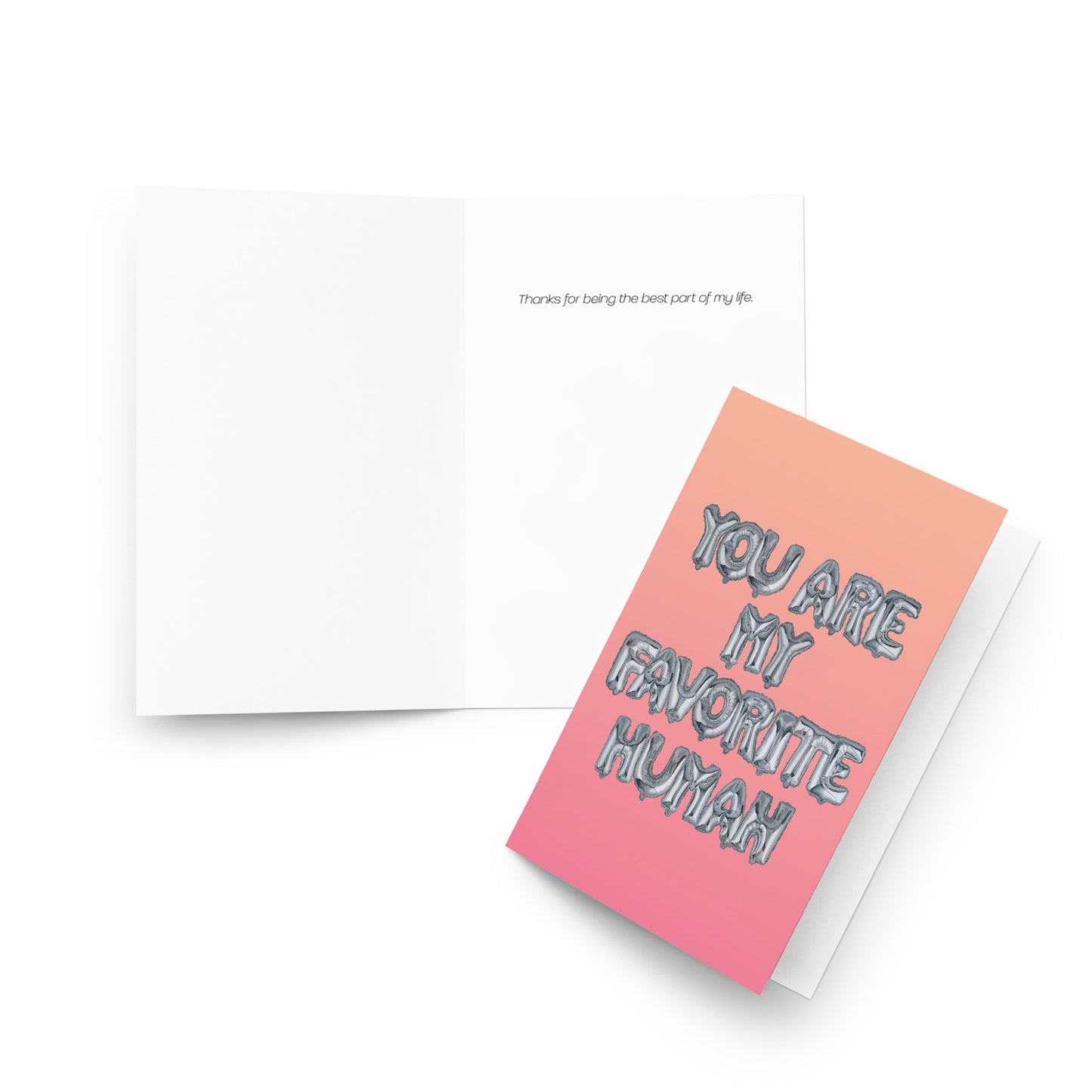 Art Show Greeting Card - You Are My Favorite Human