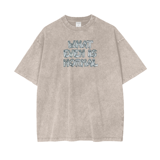 NORMAL IS A CONSTRUCT - Neutral Tee