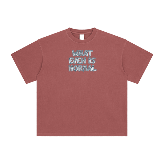 NORMAL IS A CONSTRUCT - Red Tee