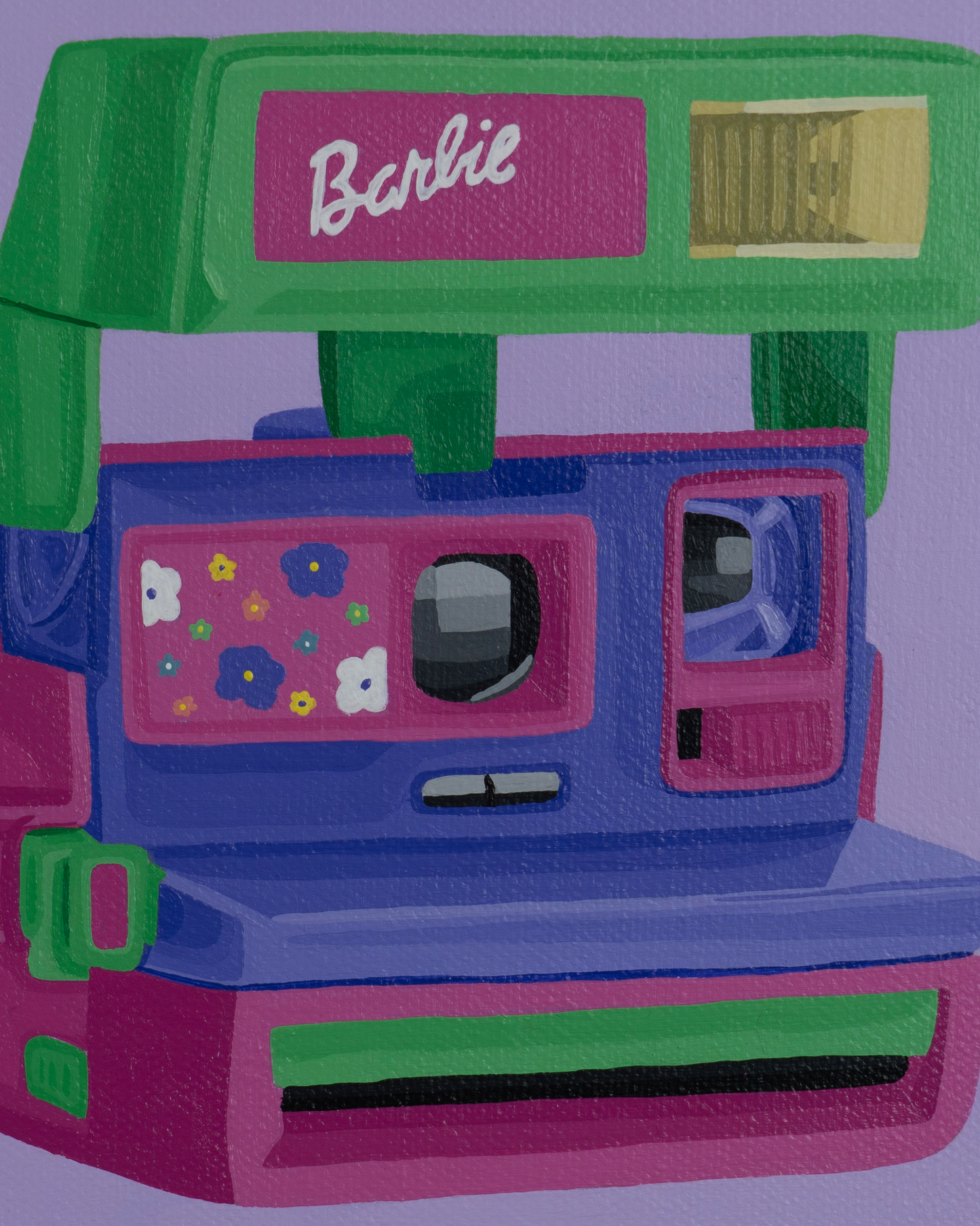 In a Barbie World - Art Show Painting