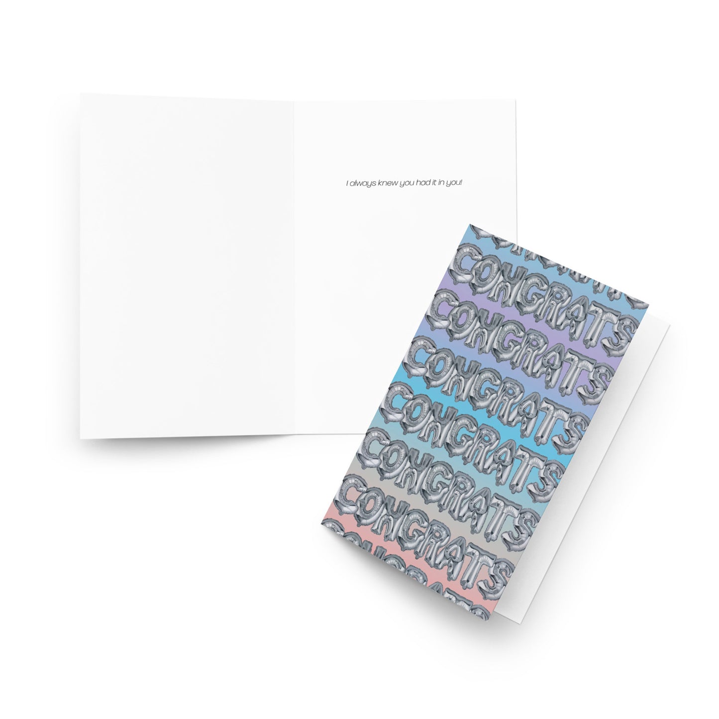 Art Show Greeting Card - CONGRATS