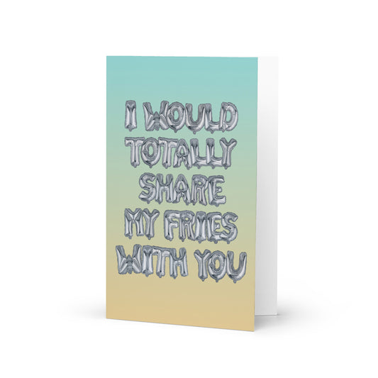 Art Show Greeting Card - Fries