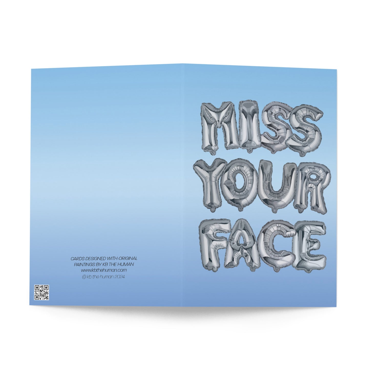 Miss Your Face Greeting Card - old